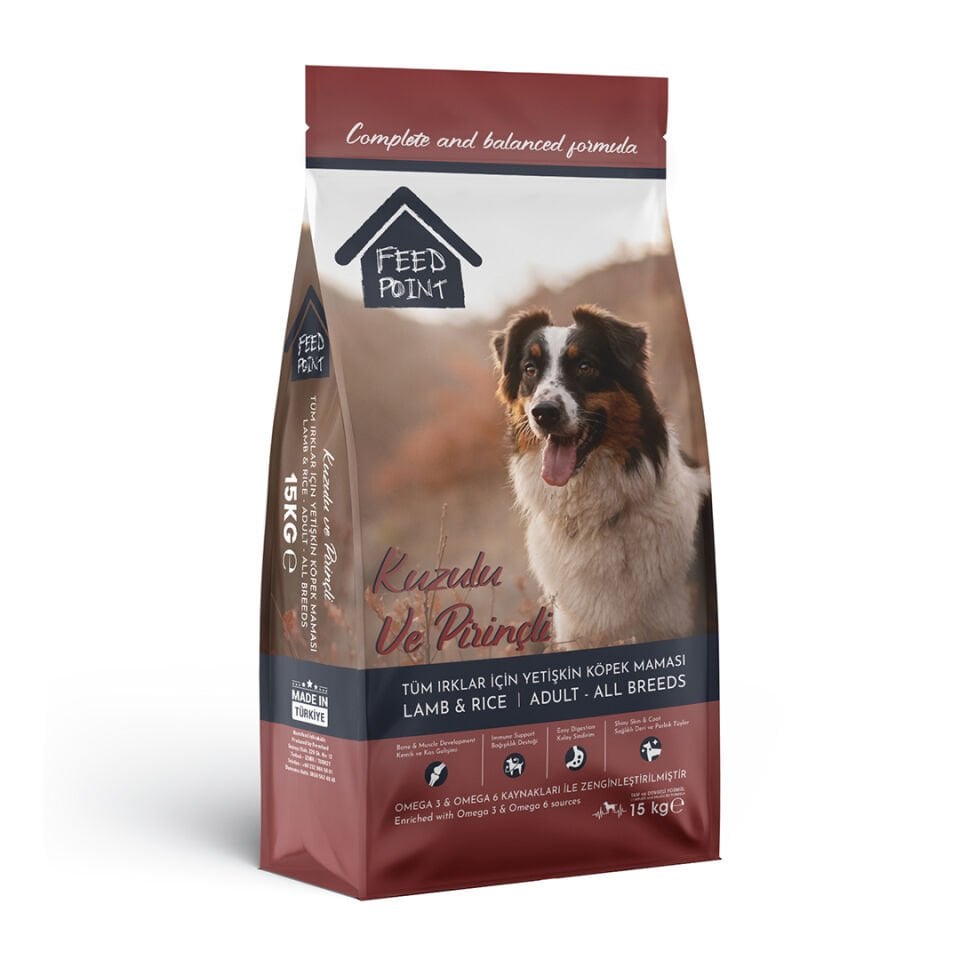Feed Point Kuzulu Ve Pirinçli Köpek Maması 15 Kg