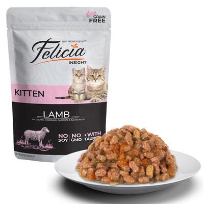 Felicia Tahılsız Kuzulu Yavru Pouch Kedi Konservesi 85 Gr