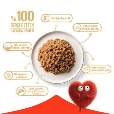 Wanpy Tahılsız %100 Kuzulu Kedi Konservesi 375 gr