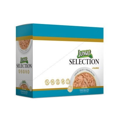 Jungle Selection Tiftiklenmiş Ton Balıklı Kedi Konservesi 70gr