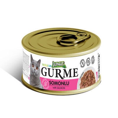 Jungle Gurme Somonlu Yetişkin Kedi Konservesi 85gr