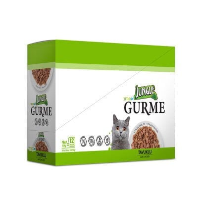 Jungle Gurme Sığır Etli Yetişkin Kedi Konservesi 85gr