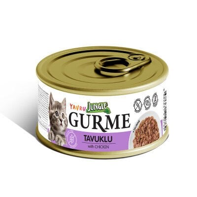 Jungle Gurme Tavuklu Yavru Kedi Konservesi 85gr