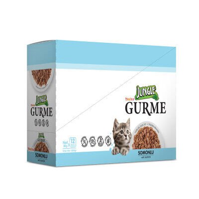 Jungle Gurme Somonlu Yavru Kedi Konservesi 85gr