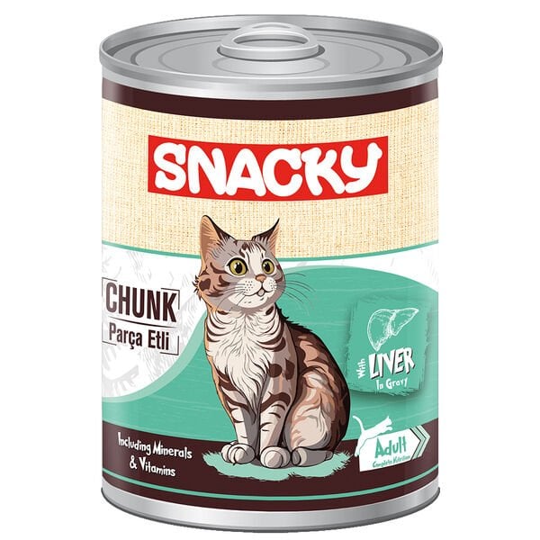Snacky Chunk Ciğerli Yetişkin Kedi Konservesi 400 gr
