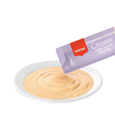 Wanpy Ton Balığı & Yengeç Sıvı Ödül Maması 5x14 gr