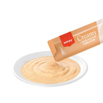 Wanpy Tavuk & Yengeç Sıvı Ödül Maması 5x14 gr