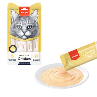 Wanpy Tavuklu Sıvı Ödül Maması 5x14 gr