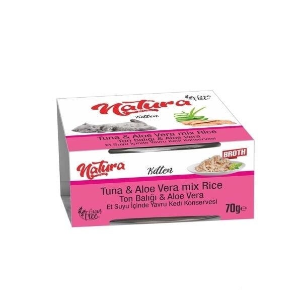 Natura Ton Balıklı ve Aloe Veralı Yavru Kedi Konservesi 70gr