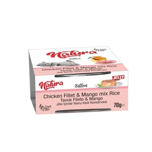 Natura Fileto Tavuk ve Mangolu Yavru Kedi Konservesi 70gr