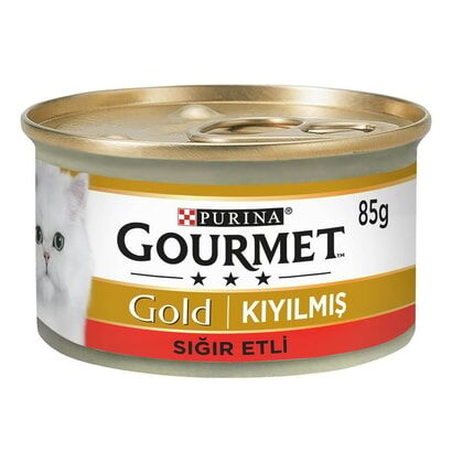 Gourmet Gold Kıyılmış Sığır Etli Kedi Konservesi 85gr