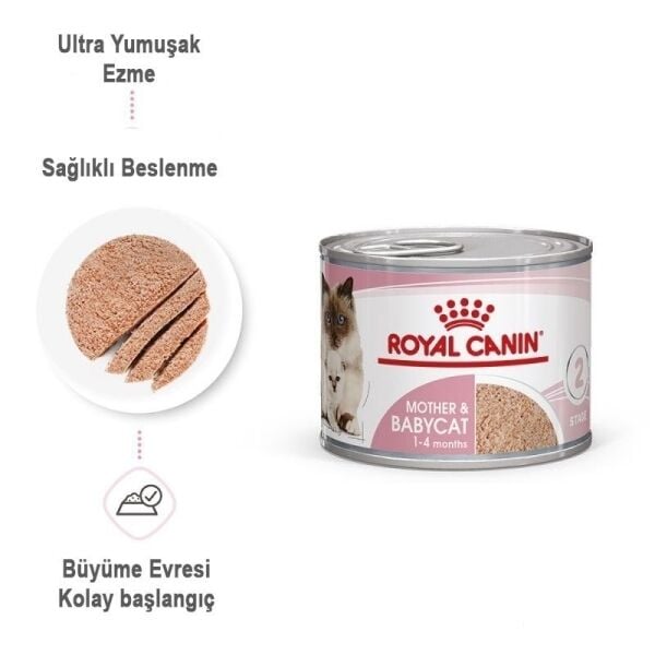 Royal Canin Mother&Babycat Ezme Yavru Kedi Konservesi 195gr