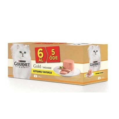 Gourmet Gold Kıyılmış Tavuklu Kedi Konservesi 85 Gr 6 Al 5 Öde