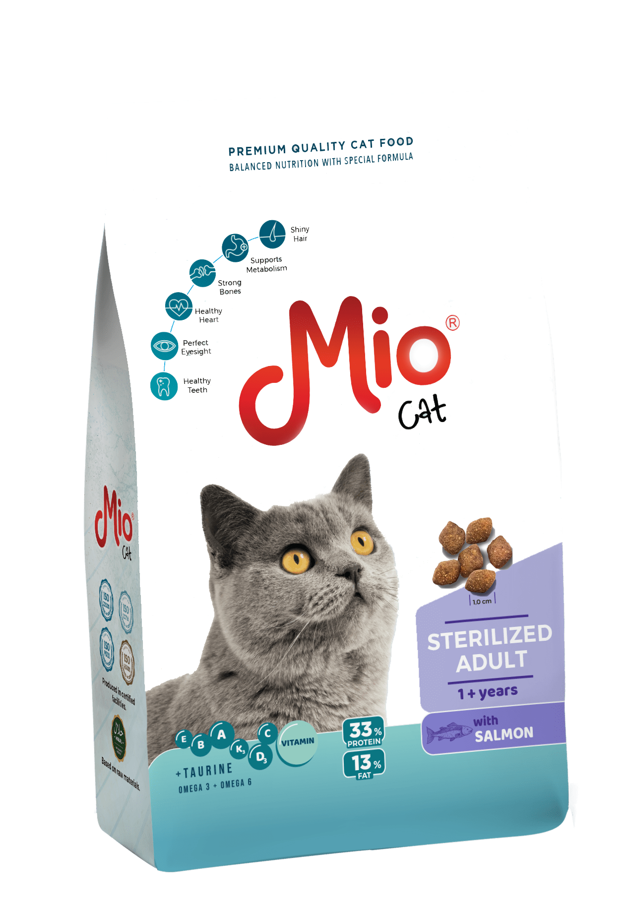 Mio Somonlu Kısırlaştırılmış Kedi Maması 1 Kg
