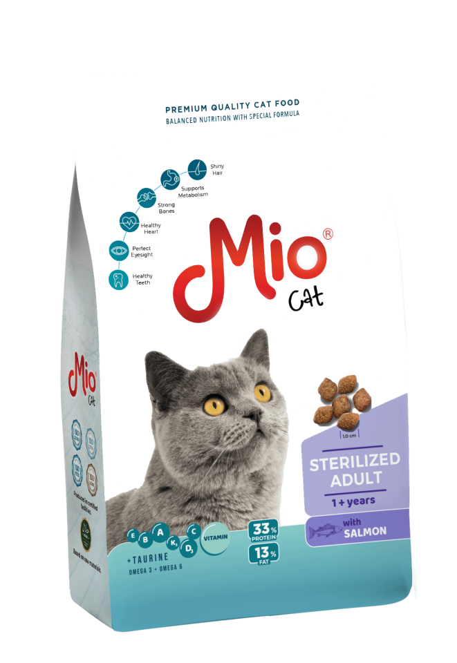 Mio Somonlu Kısırlaştırılmış Kedi Maması 1 Kg