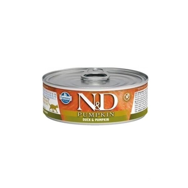 N&D Pumpkin Balkabaklı Ördekli Tahılsız Yetişkin Kedi Konservesi 70gr