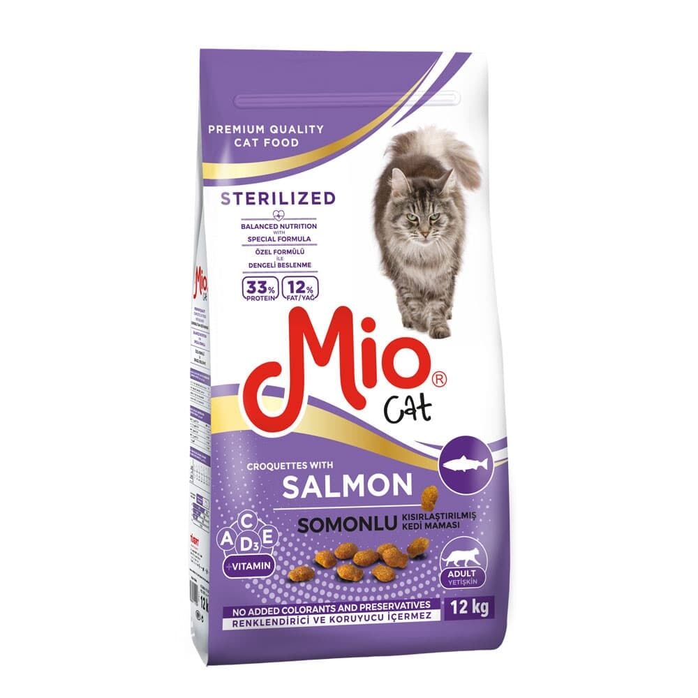 Mio Somonlu Kısırlaştırılmış Kedi Maması 12 Kg
