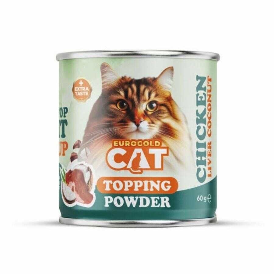EuroGold Cat Topping Powder Tavuk Ciğerli Mama Tozu 60 Gr
