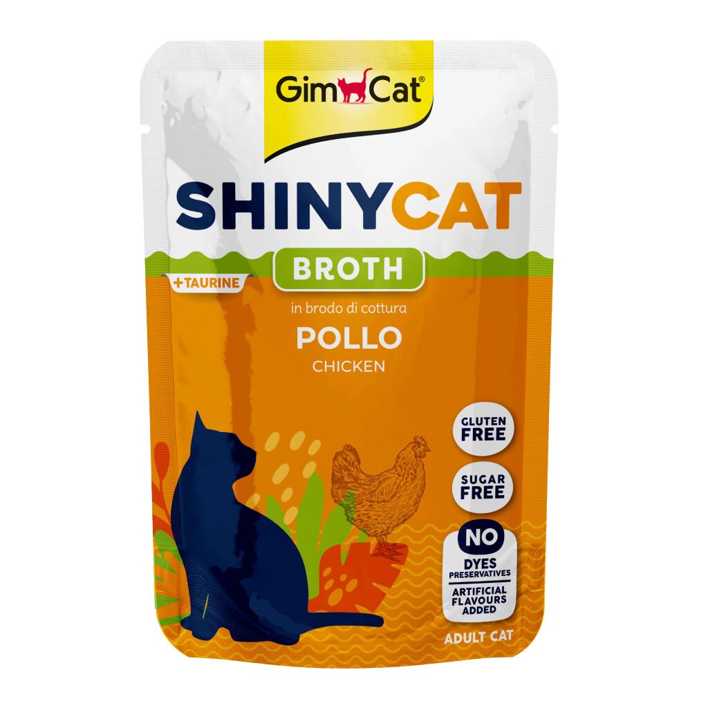 GimCat Shinycat Sos İçinde Tavuklu Yetişkin Kedi Konservesi 70gr