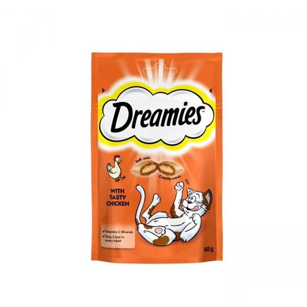 Dreamies İç Dolgulu Tavuklu Kedi Ödül Bisküvisi 60gr