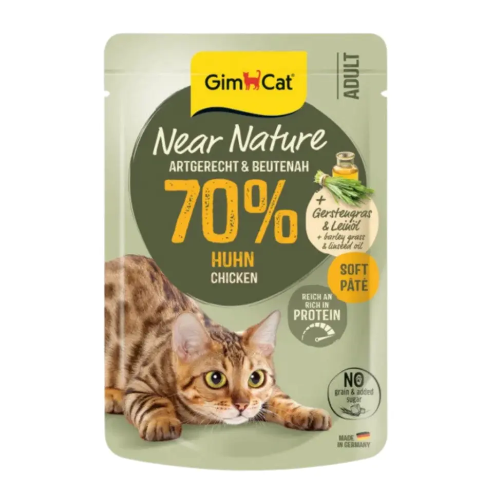 GimCat Near Nature Tavuklu Ezme Yetişkin Kedi Konservesi 85gr