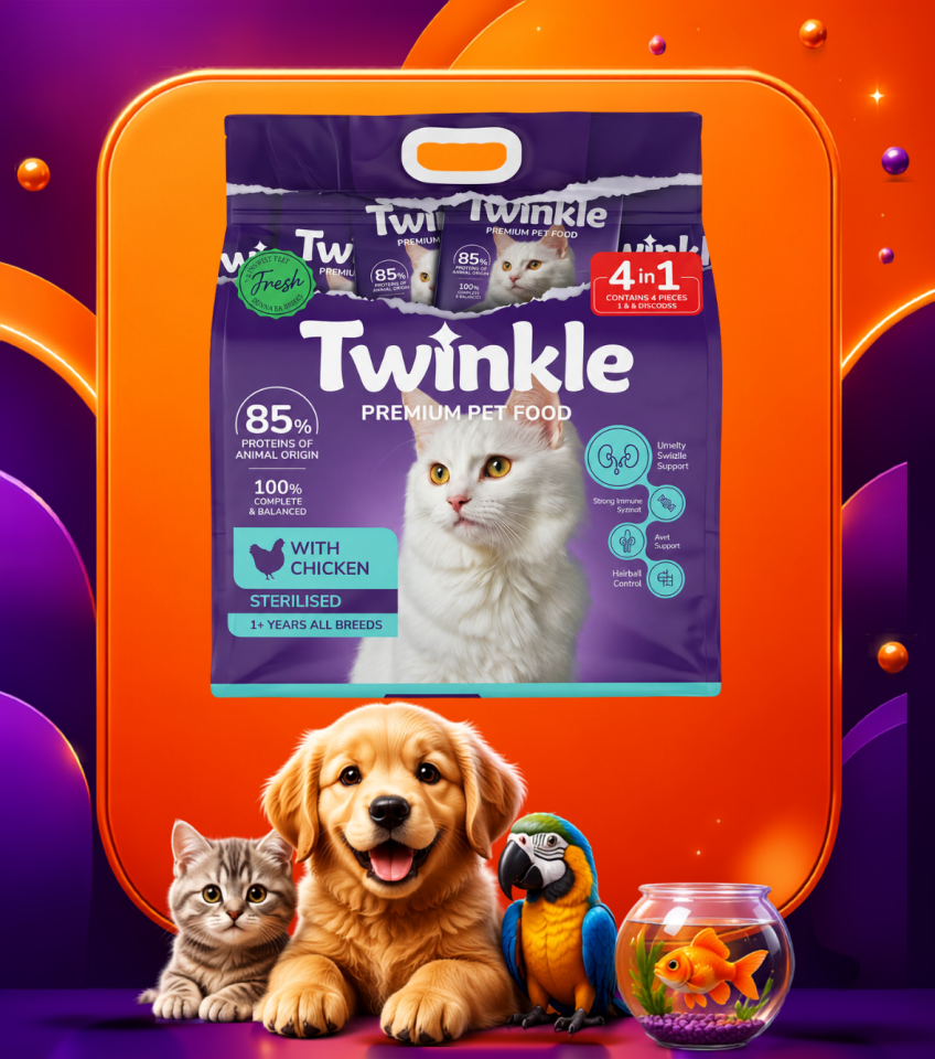 Twinkle Yetişkin Kediler için Balıklı Tam ve Dengeli Kedi Maması 4 kg