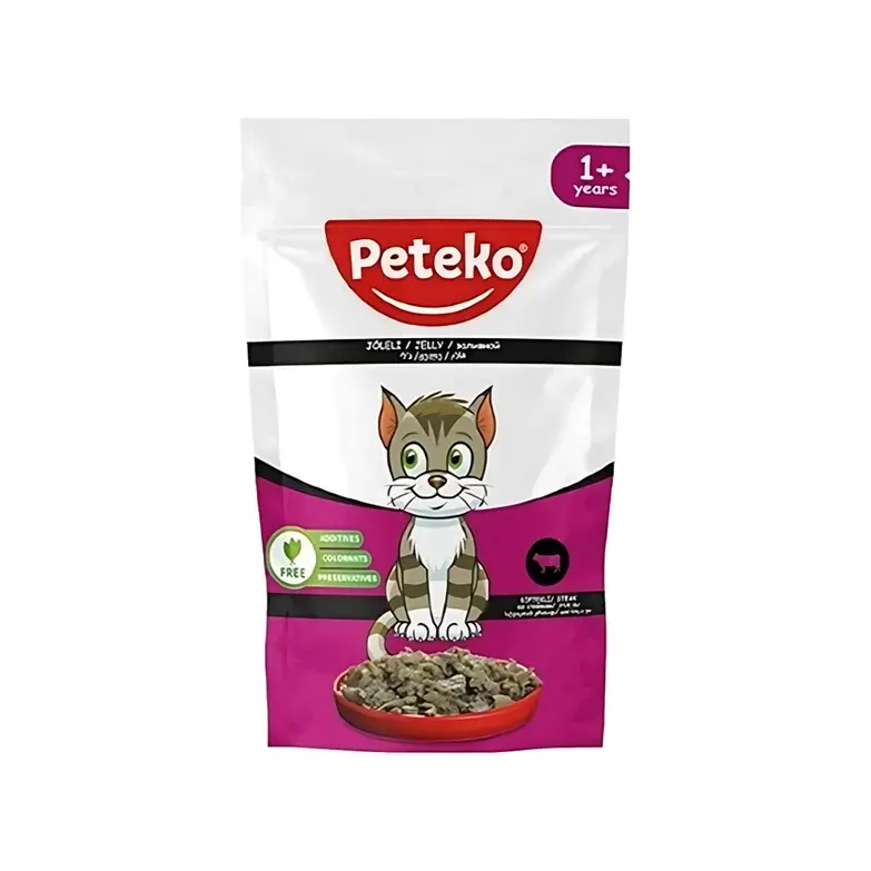 Peteko Pouch Jelly Biftekli Kedi Konserve 85 Gr