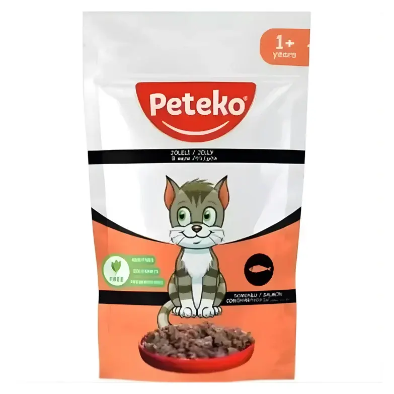 Peteko Pouch Jelly Somon Kedi Konserve 85 Gr
