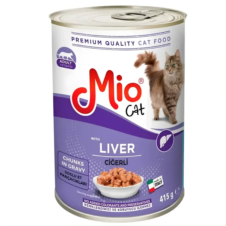 Mio Ciğerli Yetişkin Kedi Konservesi 415 gr