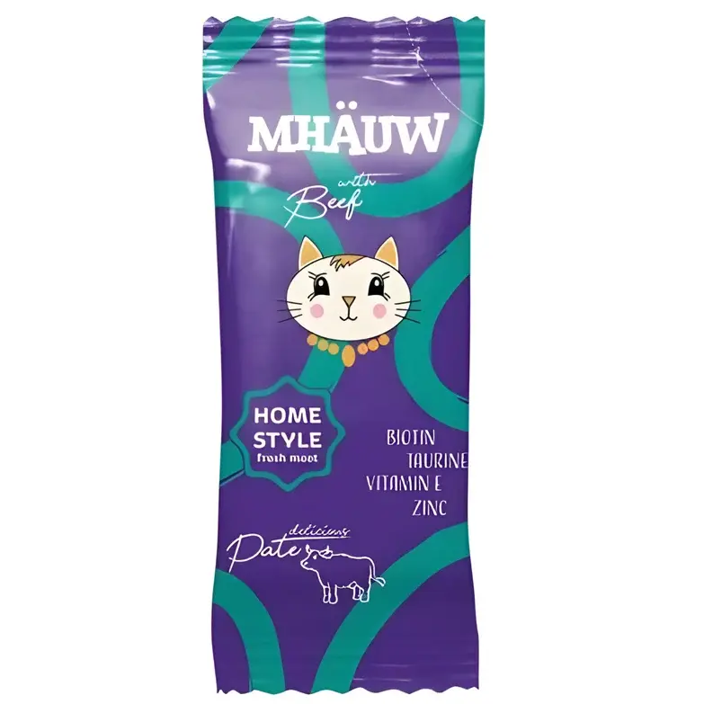 Mhauw Pouch Pate Beef Kedi Yaş Maması 80 Gr