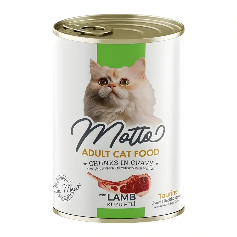 Motto Yetişkin Kediler İçin Kuzu Etli Yaş Konserve 400 Gr