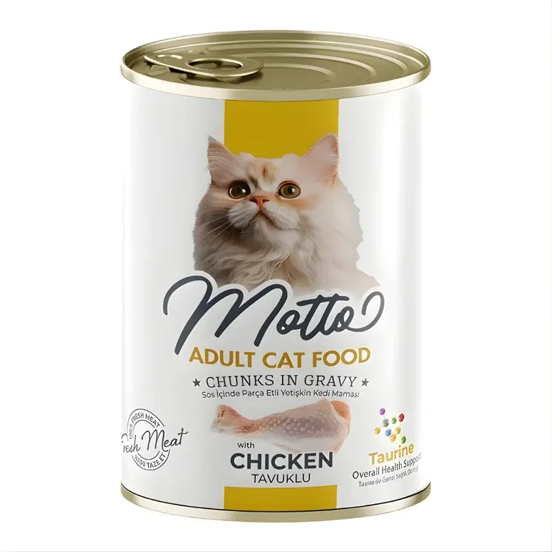 Motto Yetişkin Kediler İçin Tavuklu Yaş Mama 400 Gr