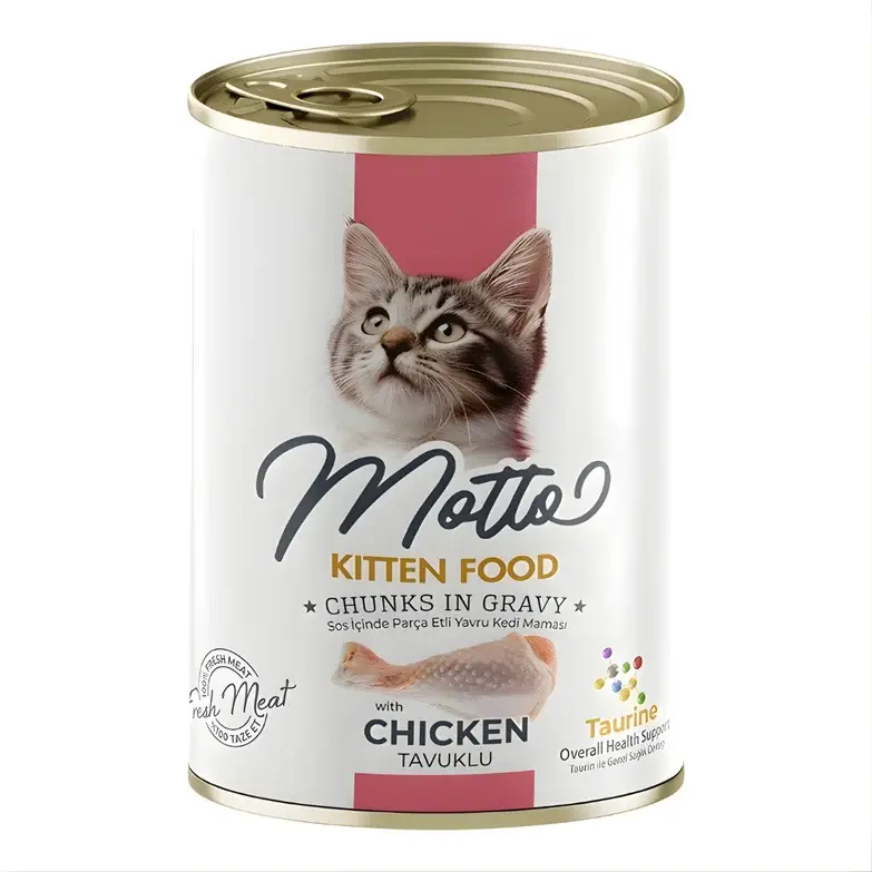 Motto Yavru Kediler İçin Tavuklu Yaş Mama 400 Gr