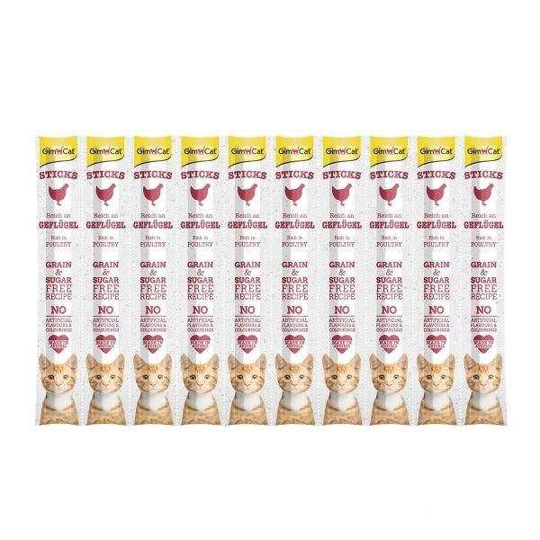 GimCat Sticks Kümes Hayvanlı Kedi Ödül Çubuğu 50gr (10'lu)