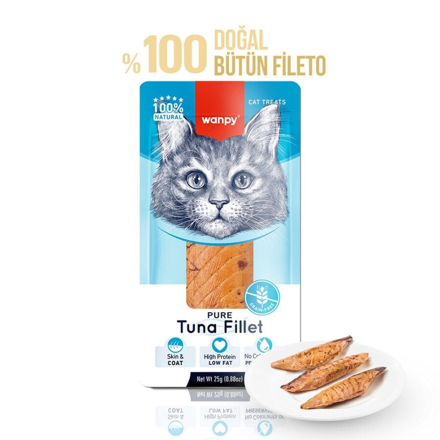 Wanpy Ton Balığı Fileto Kedi Ödülü 25gr