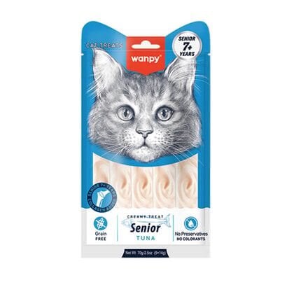 Wanpy Ton Balıklı– 7+ Yaş Kedi Krema Ödülü 5×14 g
