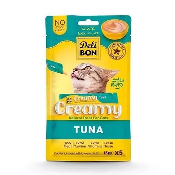 Delibon Creamy Ödül Maması Ton Balıklı 15gr 5li Paket