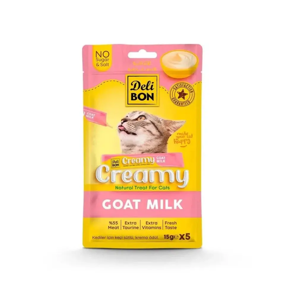Delibon Creamy Ödül Maması Keçi Sütlü 15gr 5li Paket