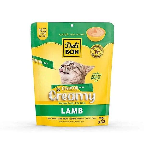 Delibon Creamy Ödül Maması Kuzulu 15gr 32li Paket