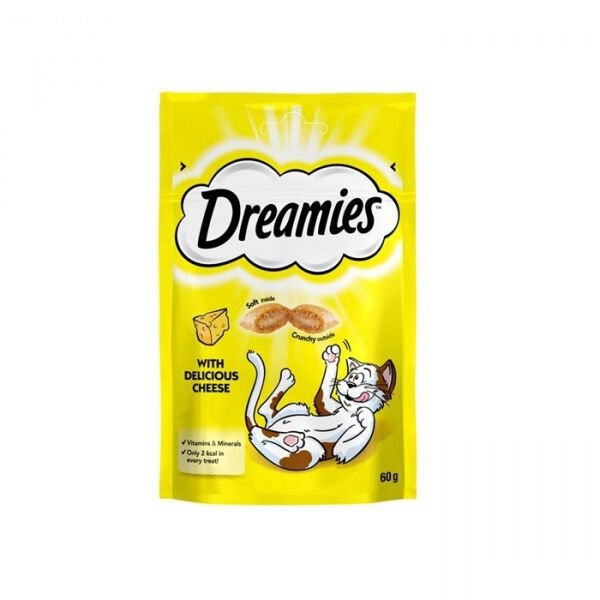 Dreamies İç Dolgulu Peynirli Kedi Ödül Bisküvisi 60gr