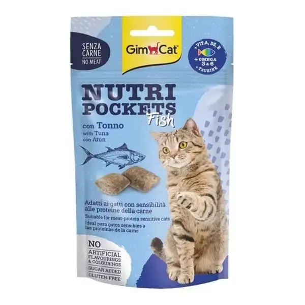 GimCat Nutripockets Ton Balıklı Kedi Ödül Maması 60gr