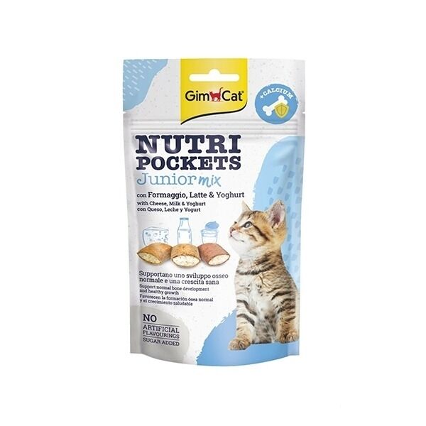 GimCat Nutripockets Junior Mix Kedi Ödül Maması 60gr