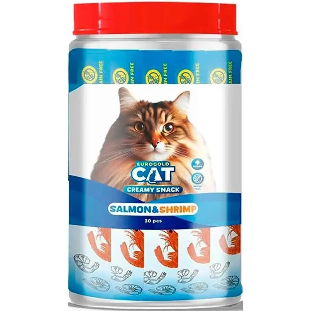 Eurogold Kedi Ödülü Somon Balıklı ve Karidesli 30X15 Gr
