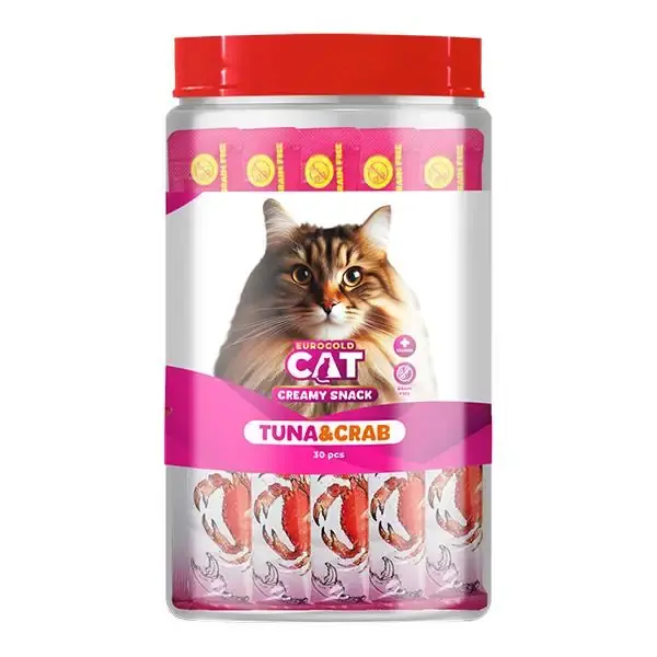 Eurogold Kedi Ödülü Ton Balığı ve Yengeçli 30X15 Gr