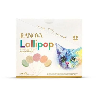 Ranova Kediler için Karışık Lezzetli Lolipop 1.4g 15'li
