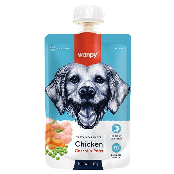 Wanpy Tavuklu ve Havuçlu Ezme Köpek Ödül Maması 90gr