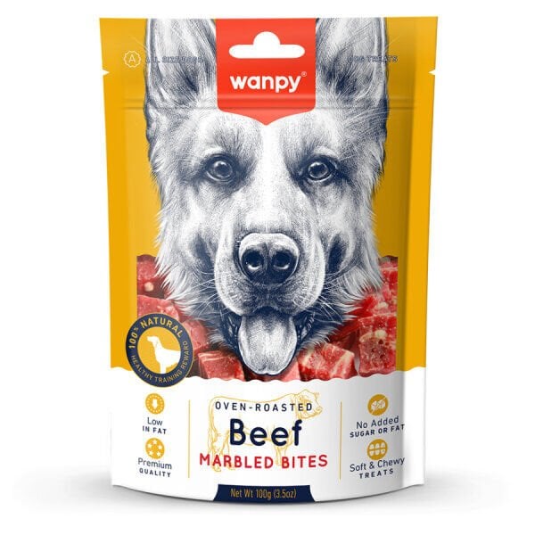 Wanpy Marbled Köpek Ödül Et Parçaları 100 gr