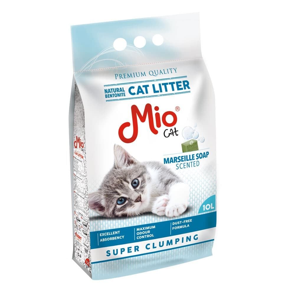 Mio İnce Marsilya Kokulu Bentonit Kedi Kumu 10 L