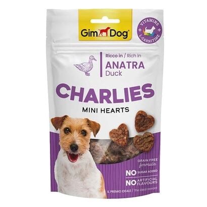 Gimdog Charlies Mini Hearts Ördekli Köpek Ödülü 70 Gr