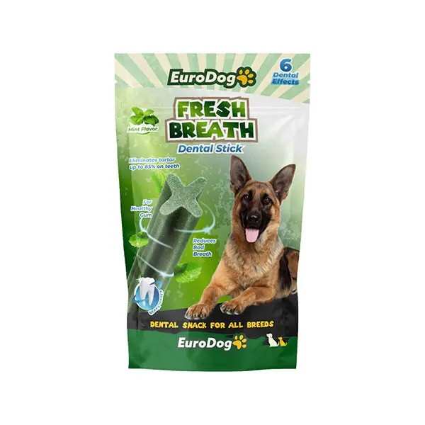 EuroDog Fresh Breath Naneli Çubuk Köpek Ödül Maması 100gr (6'lı)
